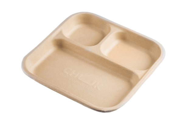 sugarcane bagasse plates | disposable trays | disposable plates | Crafeo Packaging Solutions